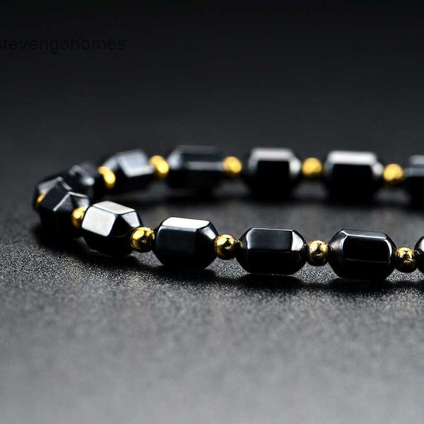 

men's and women's black magnet gold bead necklace jewelry, Silver