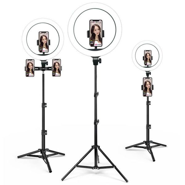 

flash heads led ring light with tripod phone holder dimmable usb charging stand 3 in 1 warm white soft selfie beauty