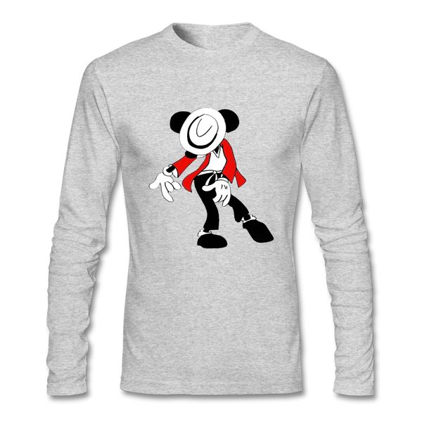 

funny michael jackson cartoon t shirt man life long sleeve t shirts cloth printed shirt for hip hop tees sport hooded sweatshirt hoodie