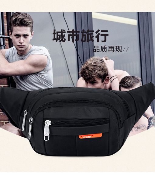 

Men&#39s and women&#39s fashion mobile phone waist outdoor waterproof diagonal chest bag