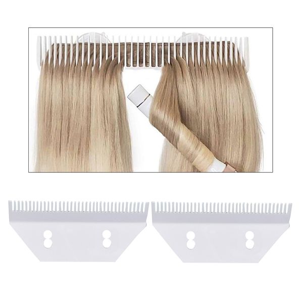 

2x hair salon acrylic hair extension display holder organizer rack hanger