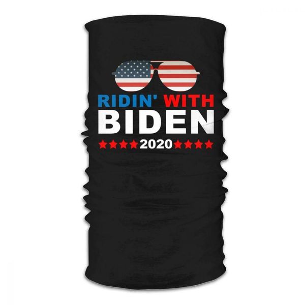 

usa joe biden ridin' with biden 2020 scarves neck face mask halloween tube scarf bandanas multi-functional headband outdoor bbyemc, Black