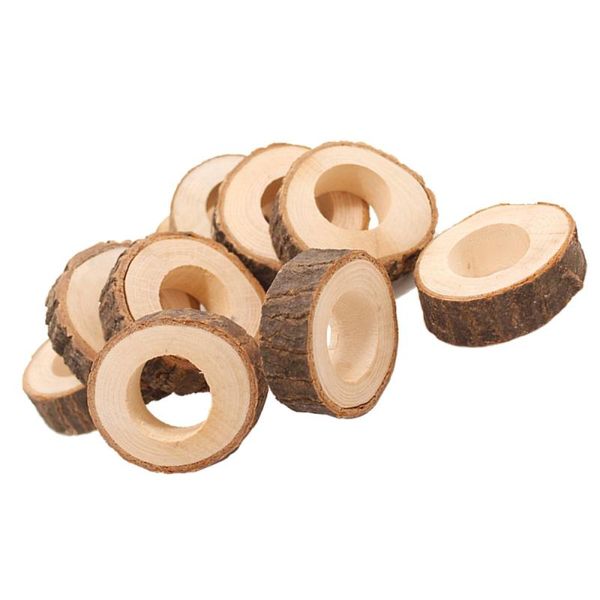 

napkin rings 7pcs wooden creative holders serviette buckles for dinner party