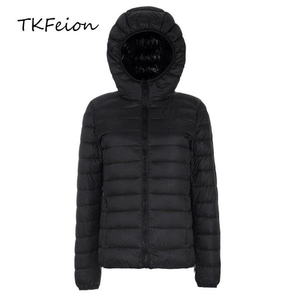 

women's jackets plus size 5xl 6xl 7xl jacket coat women 2021 spring autumn fashion ultra-thin ladies slim short coats 90% duck down fem, Black;brown
