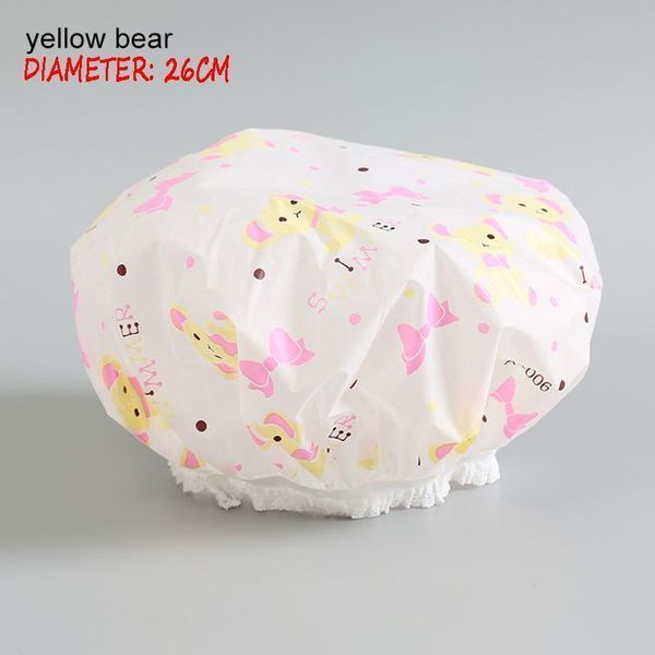 

shower cap thicken elastic bath hat bathing cap for women hair salon dot waterproof bathroom products bathroom accessories h sqczwh