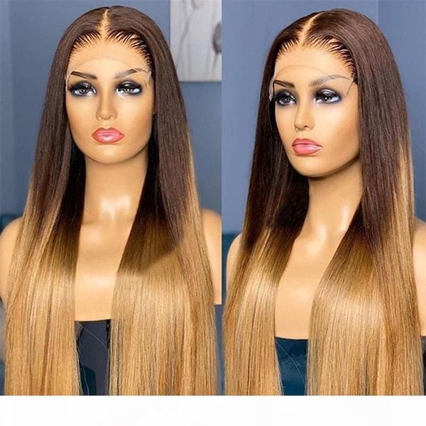 

glueless peruvian ombre blonde full lace human hair wig with baby hair 13x6 lace front wigs for women natural hairline 360 frontal, Black