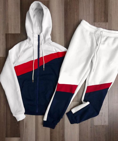 723.Tute da uomo Tute di lusso Felpe con cappuccio Street Leisure Uomo con cappuccio Jogger Classic Giacca da donna + Pantaloni Tuta Tuta sportiva Hip Hop