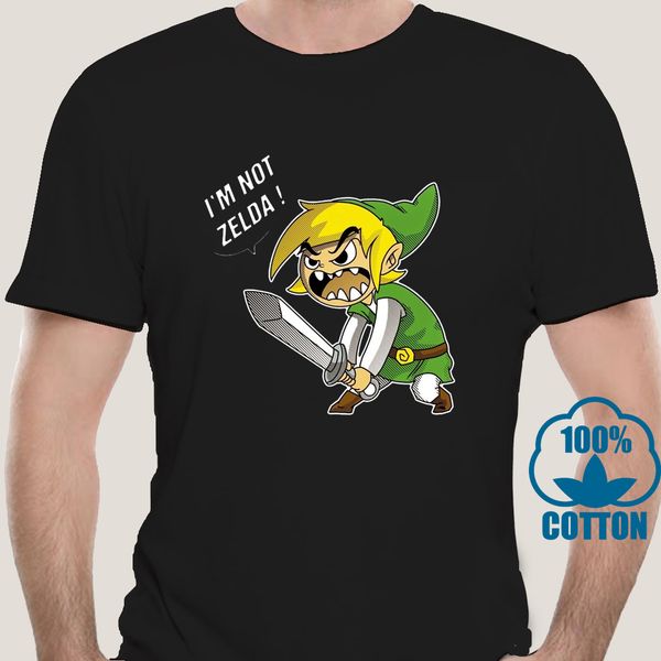 

1615d men t shirt t-shirt i am not zelda light blue tshirts women t-shirt sport hooded sweatshirt hoodie