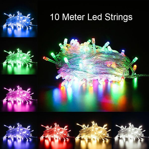 

christmas lights crazy selling 10m/pcs 100 strings decoration light 110v 220v for party wedding led holiday lighting dhc2951