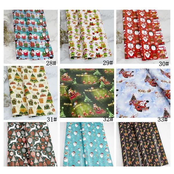 

christmas wrapping paper christmas decoration gift box diy package paper cartoon santa claus snowman deer present w wmtaze pets2010