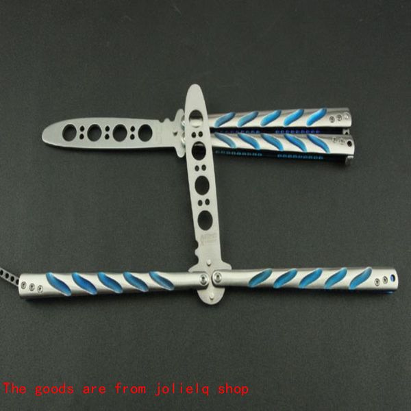 

sharp coloured practice folding knife pocket not titanium butterfly knife cast steel camping/ home cutting tools gift wholesale px6jp qynf