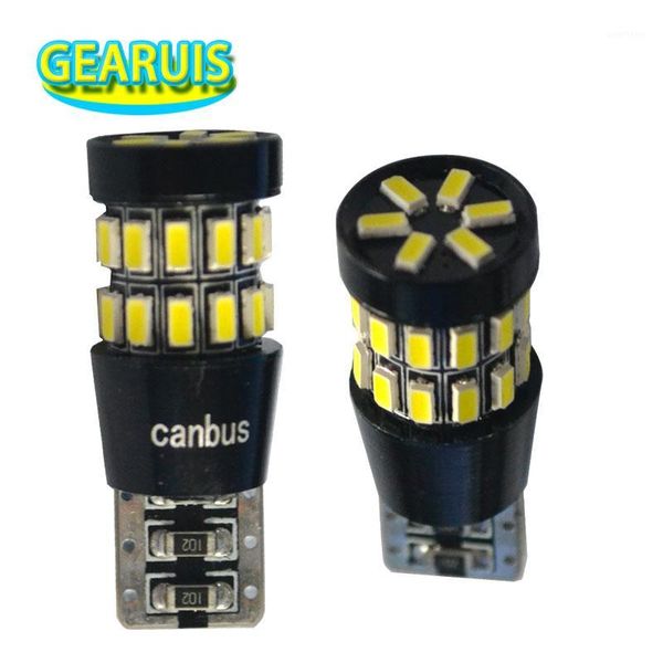 

100pcs high lumen new car led t10 canbus 30 smd 3014 150ma 30smd no error w5w wedge car auto parking light bulb 6000k white 12v1