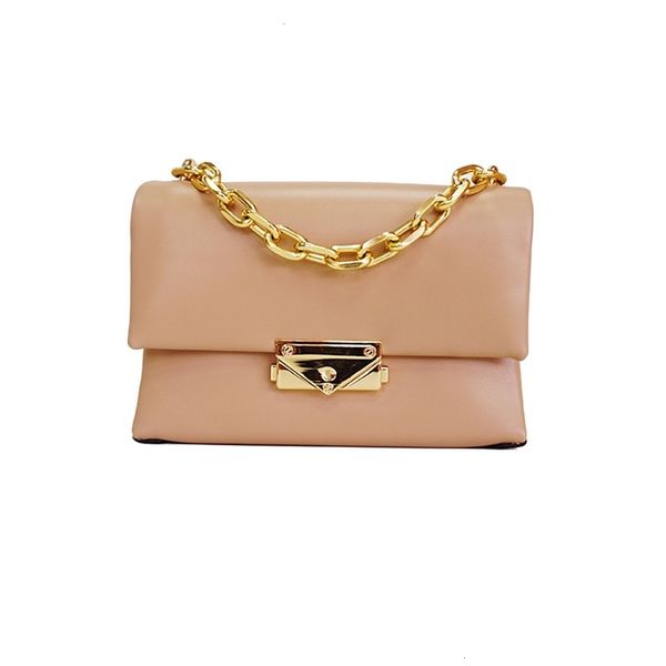 

fashion chains women shoulder bags designer chic lock handbags luxury pu leather crossbody messenger bag lady small flap purses