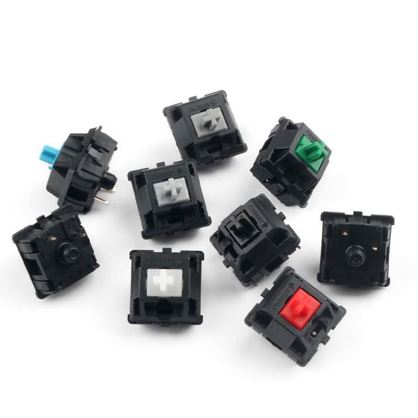 

original cherry mx mechanical keyboard switch axis replacement 3 pins red brown silent red black blue silver rgb switch