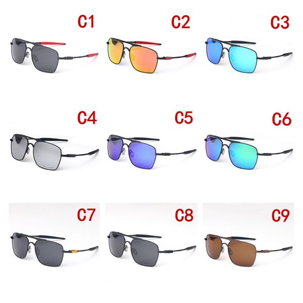 

2020 retro outdoor riding polarized sunglasses men and women metal frame brand driving eyeglasses big frame 4061 glasses, White;black
