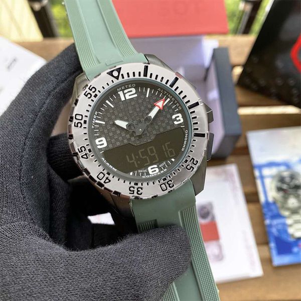 

luxury mens watches quartz watch famous brand fashion male sport wristwatch dual time zone display gents watches clock, Slivery;brown