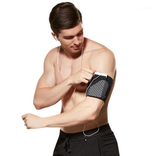 

outdoor reflective elastic sports wrist comfortable phone bag1, Black;gray