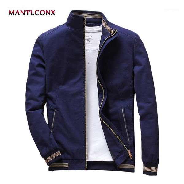 

mantlconx 2019 spring autumn mens jacket stand collar jacket male blue black jackets casual male brand clothing men jaqueta 20191, Black;brown