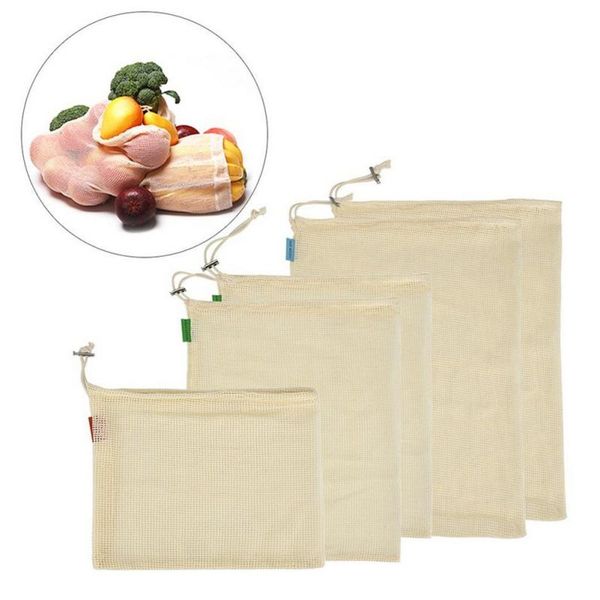 

storage bags reusable home 1pc kitchen cotton mesh