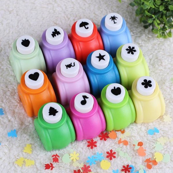 

sewing notions & tools azerin diy paper punch cutter kid child mini printing hand shaper scrapbook tags cards craft tool 1 pcs, Black