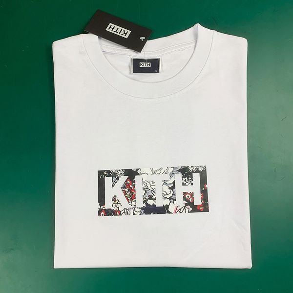 

embroidery kith t-shirt oversize men women york t shirt casual summer tees 220302 y4ko, White;black