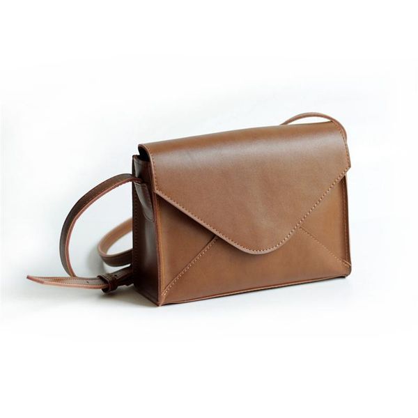 

england style envelope square bag retro leather women's designer handbag vintage simple shoulder messenger bags