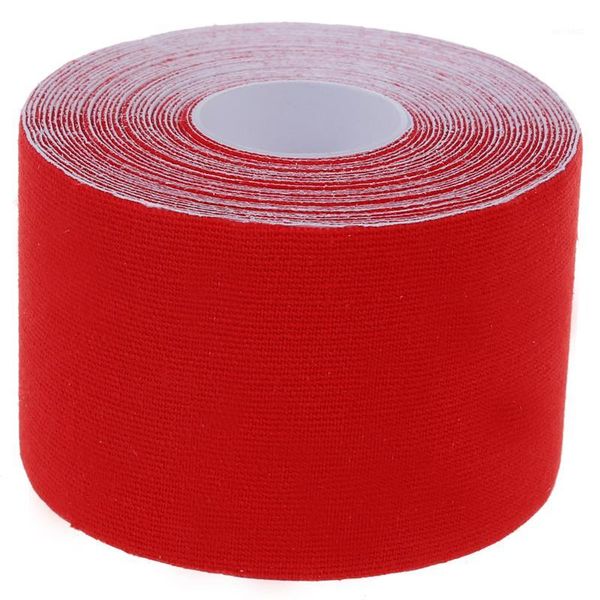 

elbow & knee pads wholesale- 1 roll sports kinesiology muscles care fitness athletic health tape 5m * 5cm - red1, Black;gray