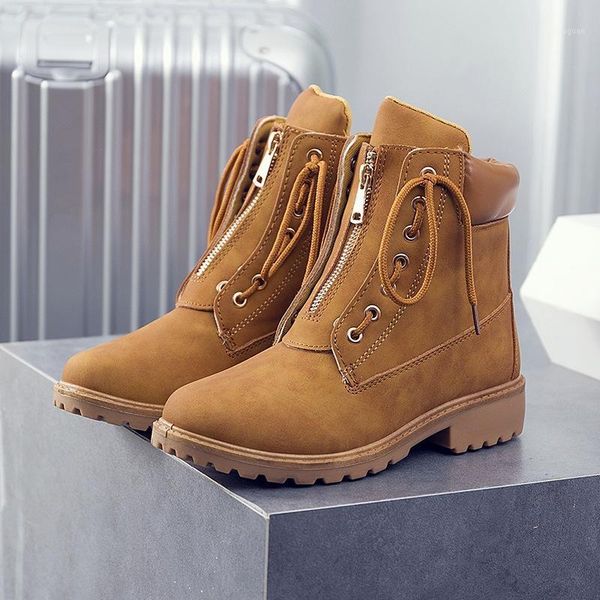 

2020 new women shoes pu boots bota feminina ankle winter snow boots female warm zapatos mujer tenis bota classic women shoes1, Black