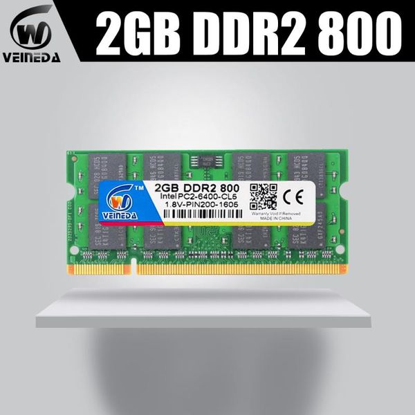 

rams veineda memory ram sodimm ddr2 2gb 800mhz notebook 667mhz for all intel amd mobo support lappc533