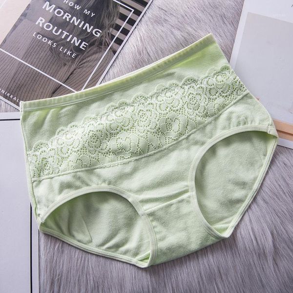 

10 pcs wholesale enlarged size new transparent women's cotton crotch full lace mid waist underwear breathable triangle ylf 2236#1, Black;pink