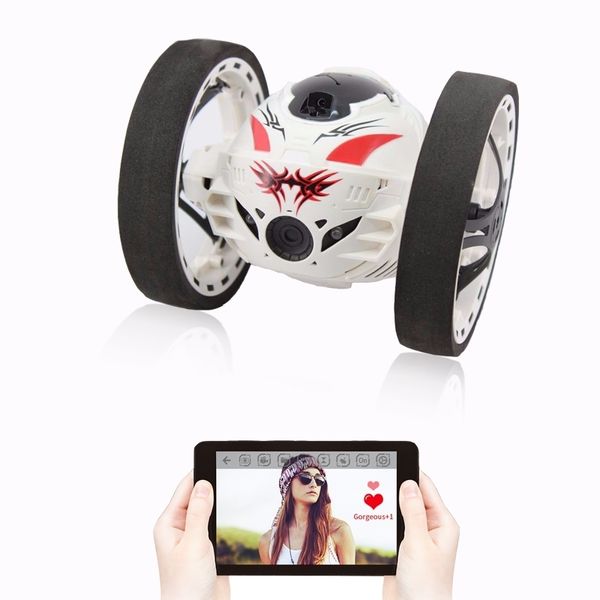 Novo Atualizado Bounce Stunt RC Car 2. Jumping Sumo Controle Remoto com Wi-Fi Camera App Control RC Carro Brinquedos LJ200919