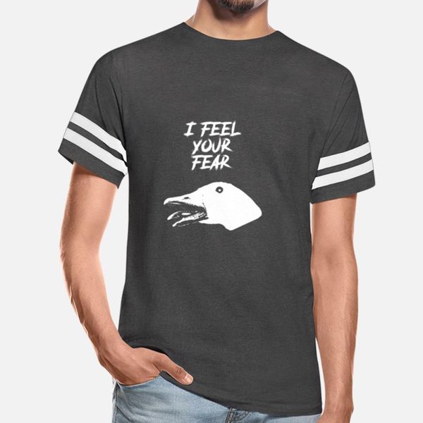 

i feel your fear - creepy goose causes goosebumps designers graphic t shirt leisure black tracksuit hoodie sweatshirt