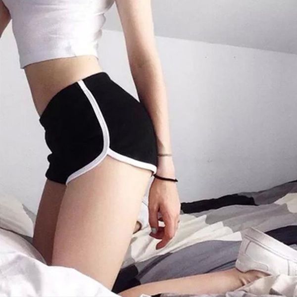 

shorts for women summer high waist short woman girls vintage track shorts slim fit sportswear 2021 female clothing, White;black