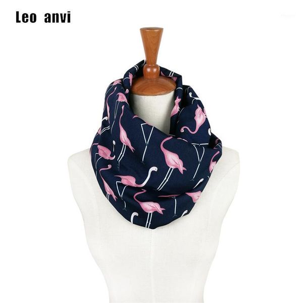 Xales rosa lenço de flamingo infinito loop silk pássaro animal estampar lenços femininos primavera no verão moda acessórios1