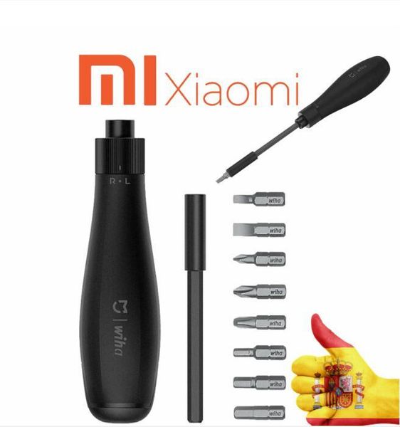 

xiaomi youpin wiha screwdriver 8 in 1 ratchet screwdriver home high precision bite cartridges screwdriver repair tools