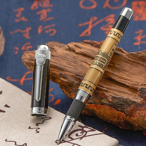 Jinhao роскошный гель Pen 0.7 мм черный пополнение 189 ретро офисные студенты шариковые ручки металлические шариковые ручки бизнес-офис подарок 201111