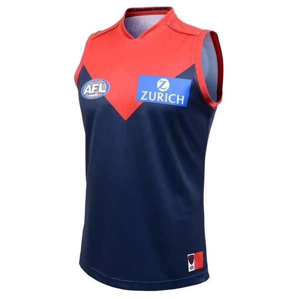 

2022 melbourne demons afl home guernsey mens size: s-xxxl (print custom name number ) delivery, Black
