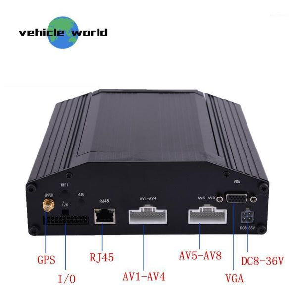 

720p ahd 1.0mp hdd 8channels school bus trailer truck taxi vehicle car gps mobile dvr1, Black;white