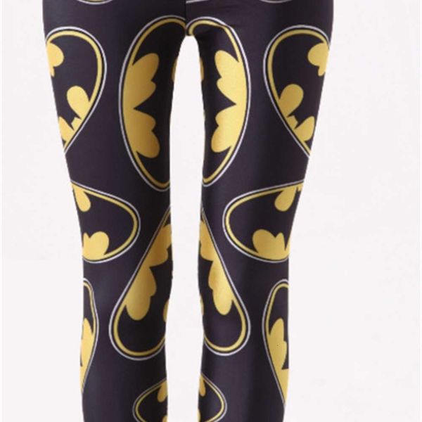 

slim and hip carrying batman baby digital print leggings women's pants dk196, Gray