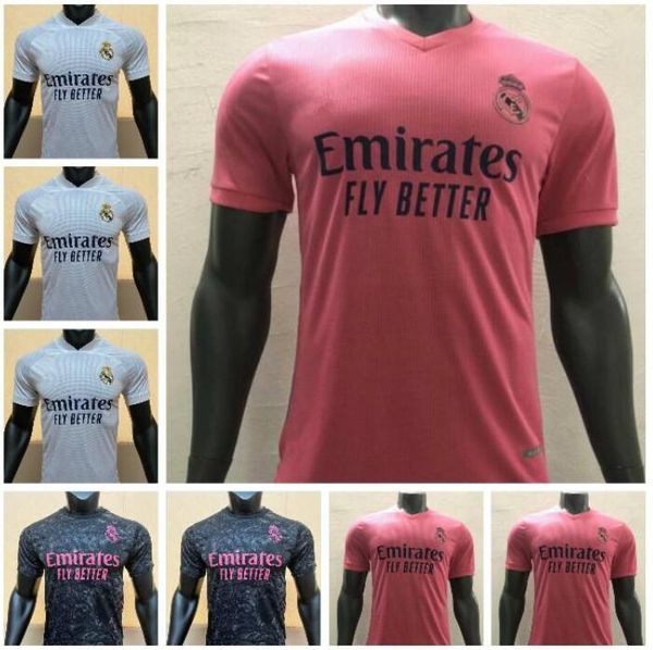 

player version real madrid jersey 20 21 hazard sergio ramos soccer jersey benzema vinicius camiseta football jersey shirt uniforms 2020 2021, Black;yellow