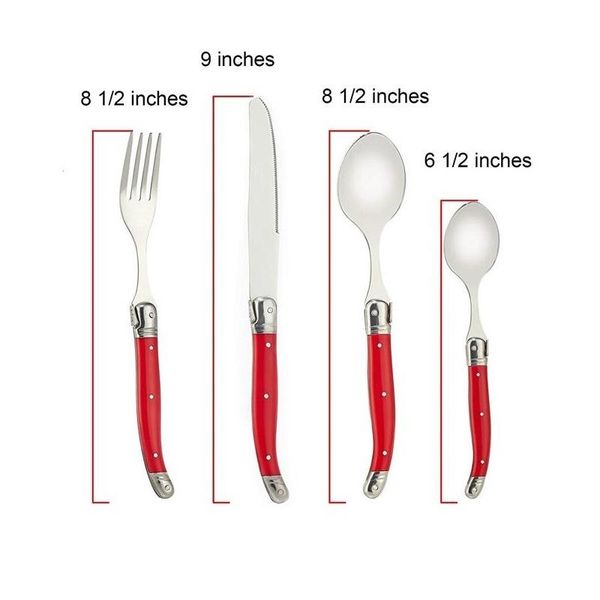 

набор стиль посуда столовая вилка радуга ужин ложка столовые приборы красочные 4шт laguiole нож из нержавеющей стали bbyvty bwkf