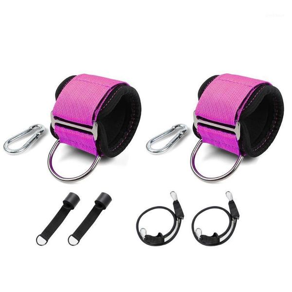 

accessories 2pcs fitness adjustable d-ring ankle straps foot support protector gym leg pullery with buckle sports feet guard dropship1