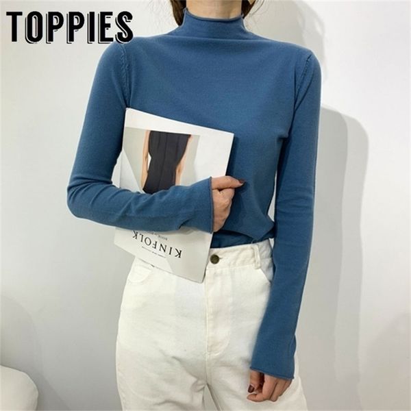

turtleneck pullover sweater winter knitted sweater women long sleeve jumpers female basic candy color 201221, White;black