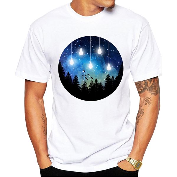 

teehub funny magical watercolor night printed hipster light bulb short sleeve fashion sport hooded sweatshirt hoodie t shirt