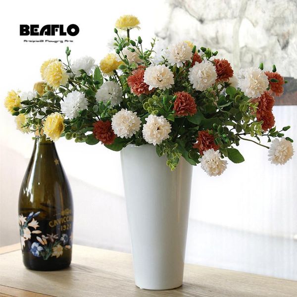 

1 bouquet artificial flowers lilac 7 heads romantic diy fake silk flower floral for wedding party home decoration1