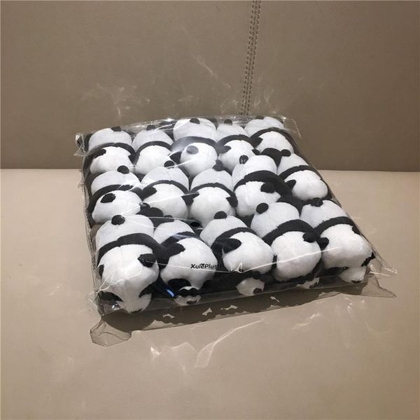 

15pcs lot panda 8 см и 4 см плюшевые игрушки фаршированные волос tie аксессуары свадебные подарки doll wmtsxi infant2005
