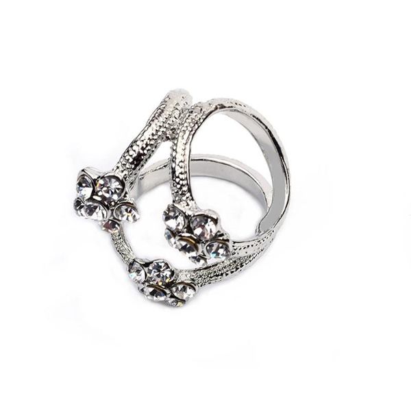 

scarves scarf buckle 3-circle women brooches style shawl crystal flower clips, Blue;gray
