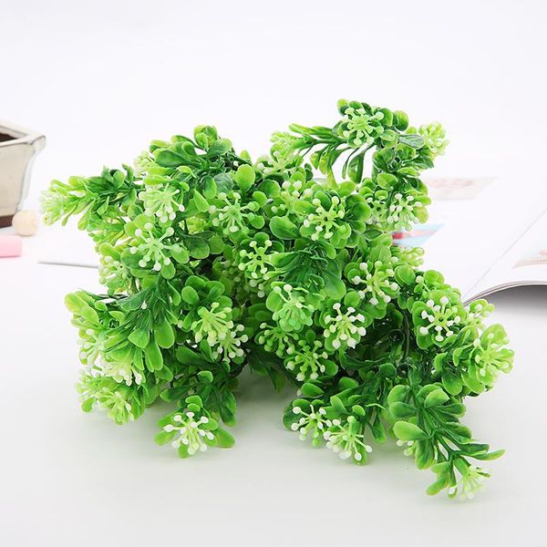 

artificial palm trees milan grass flower plastic green plant leaves greenery garden home wedding gifts outdoor table decoration