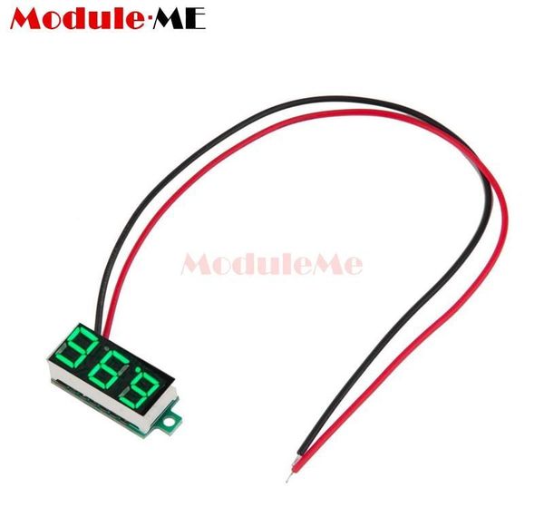 

0.36 inch 2-wire voltmeter dc 4.7~32v mini green led panel voltage meter 3-digital ad qylhtk dayupshop