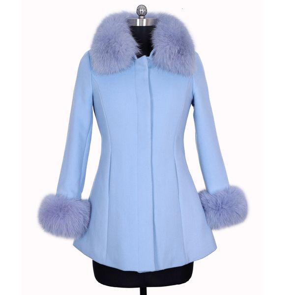 

2021 new women's clothes autumn winter woolen fur fine outdoor coat j7ya, Black